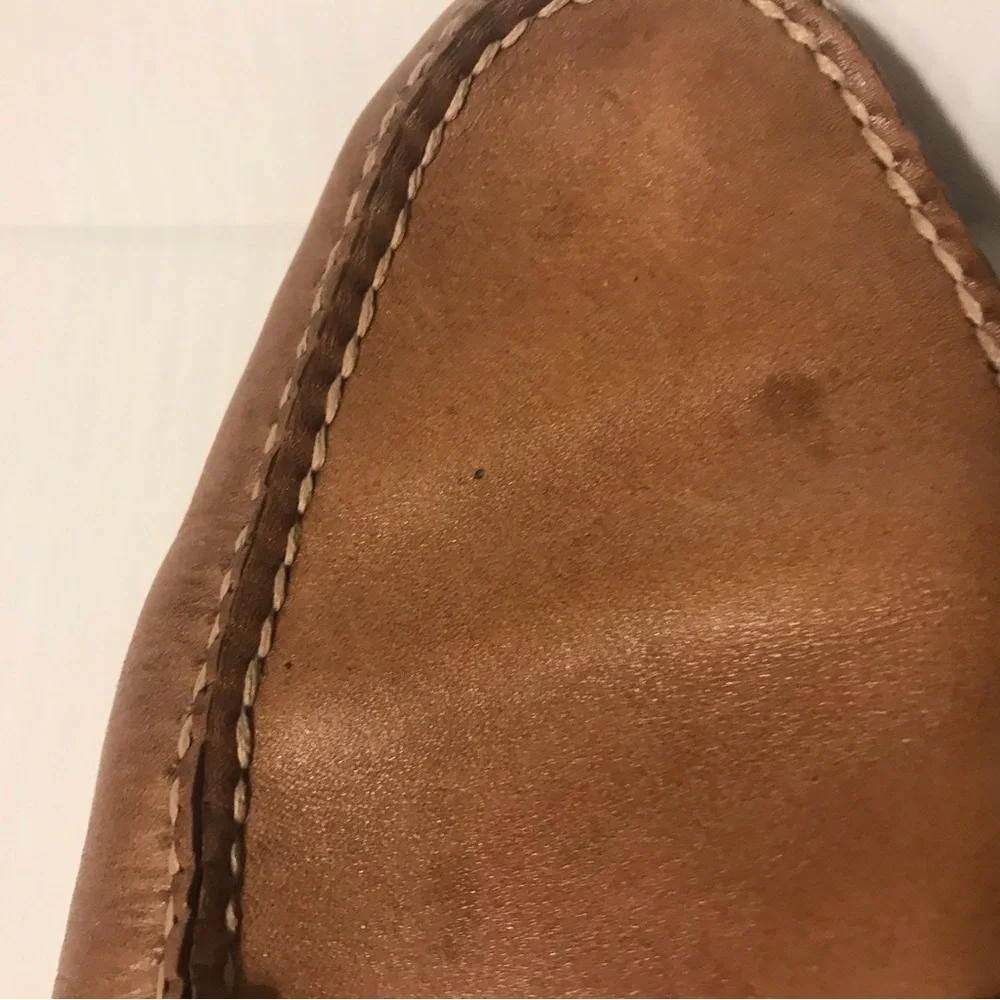 Peter Millar brown slip-on loafers leather shoes men size 10 1/2 M - Picture 9 of 12